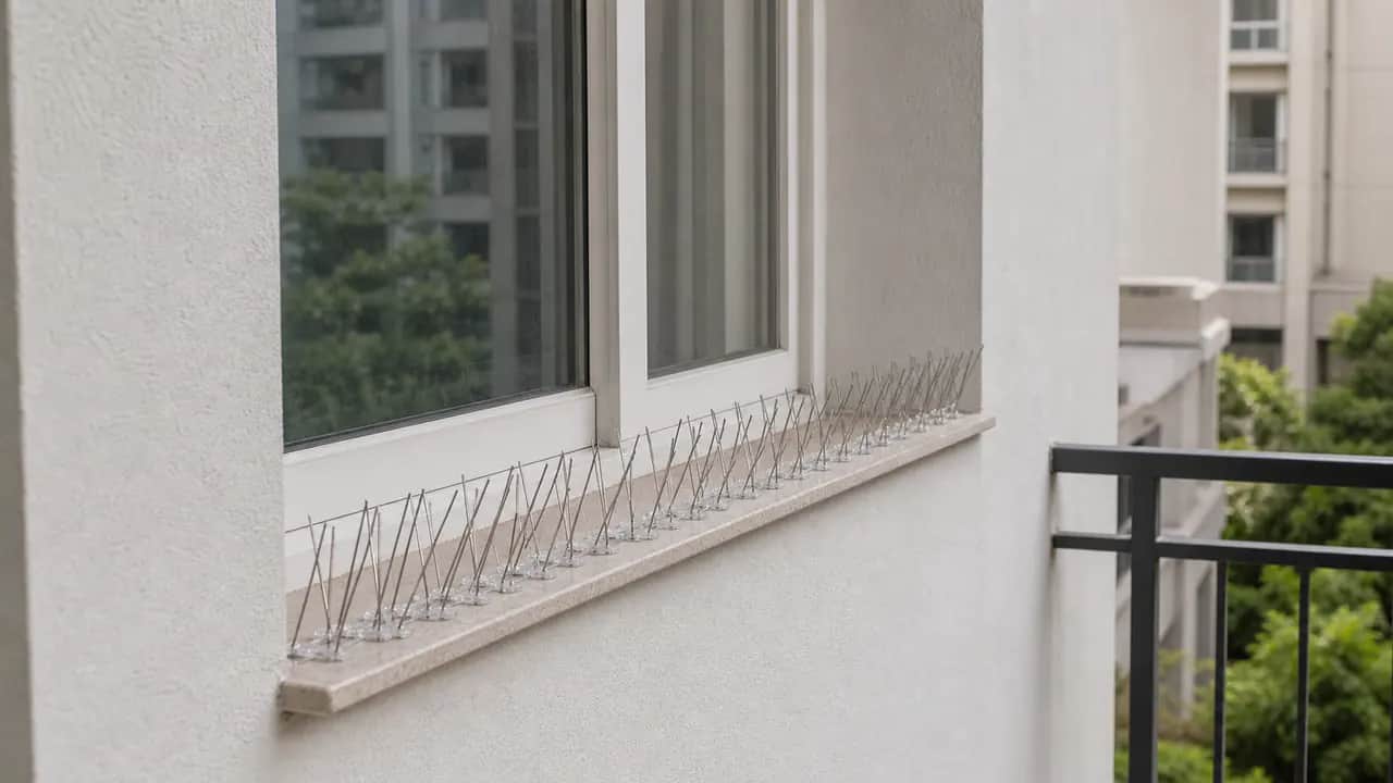 Bird Spikes Installation 1