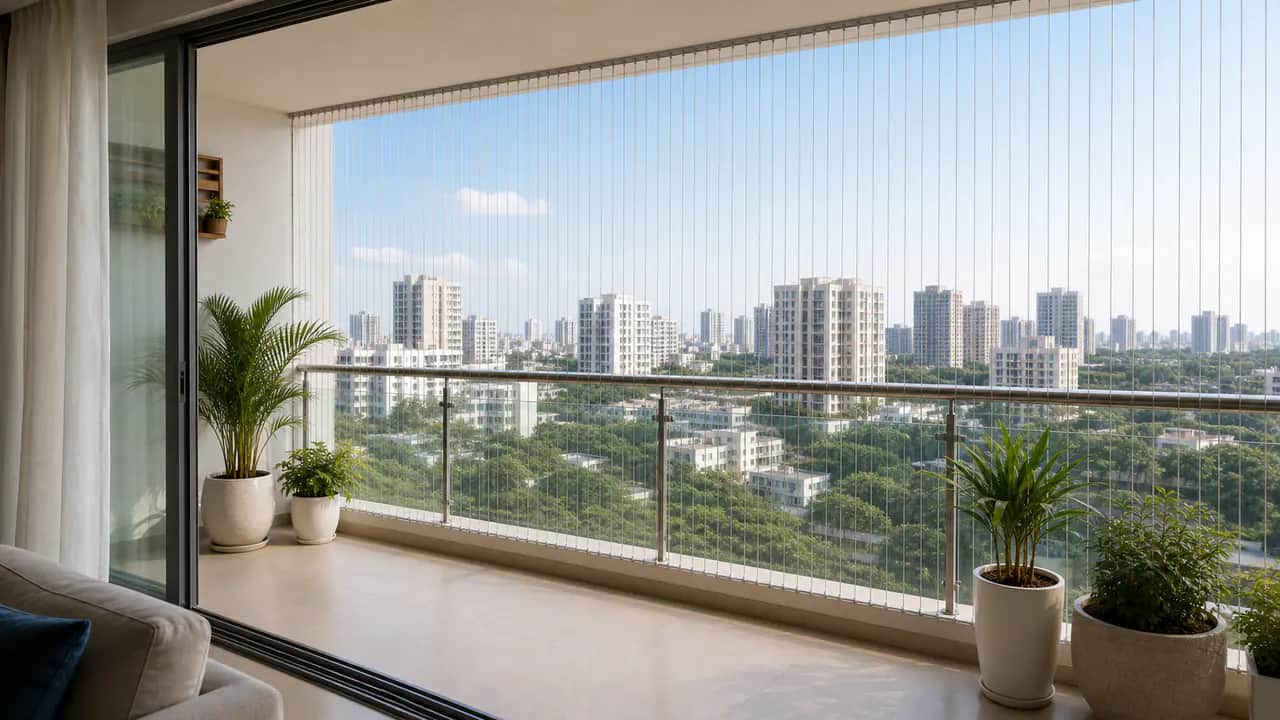Invisible Grills for Balcony 1