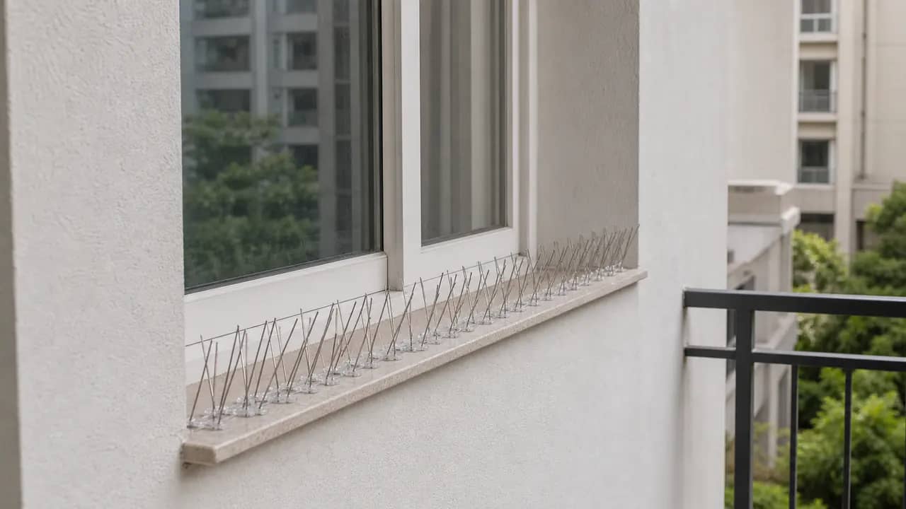 Bird Spikes Installation