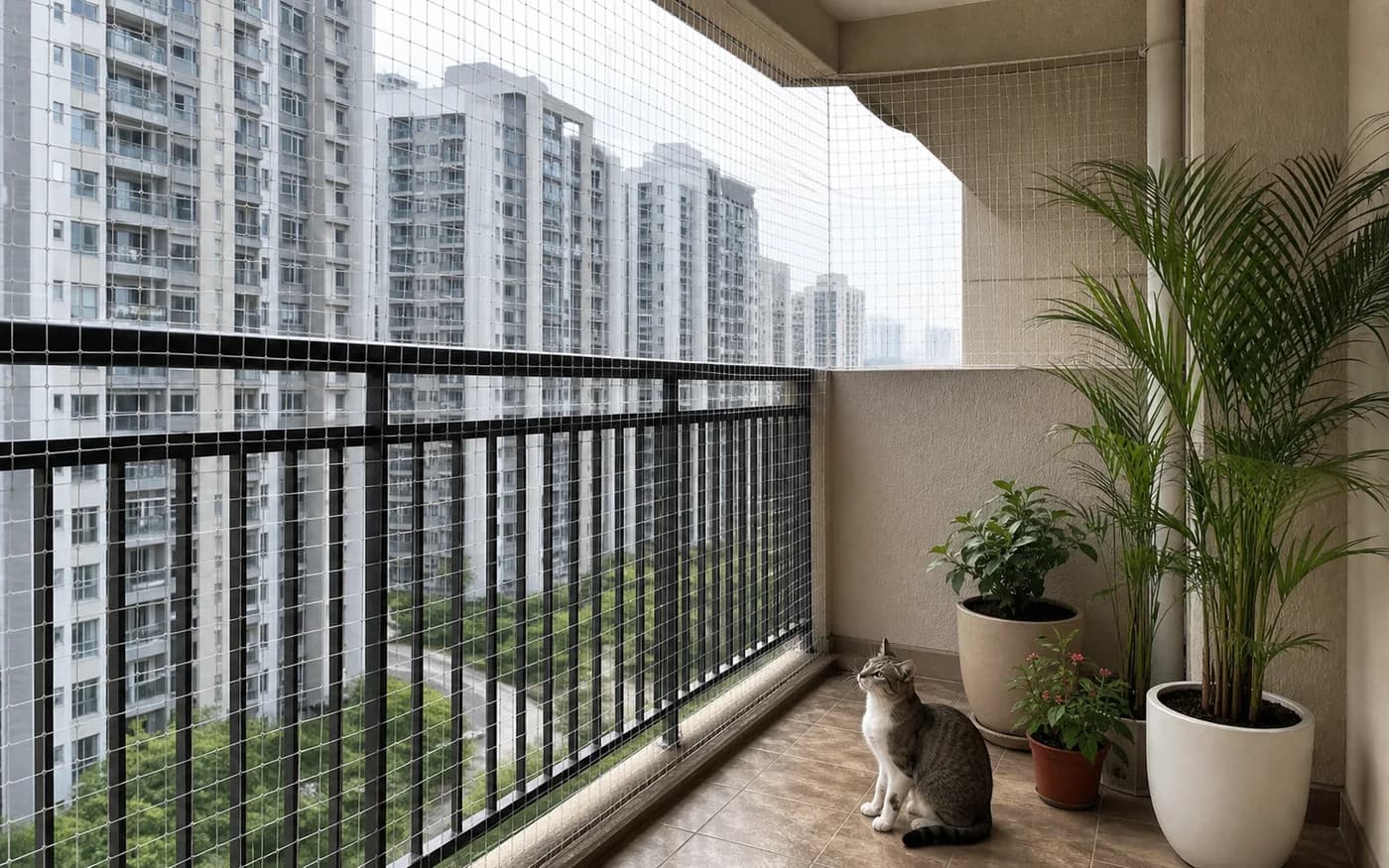 Balcony Safety Net Pet Safe Balcony in Bangalore