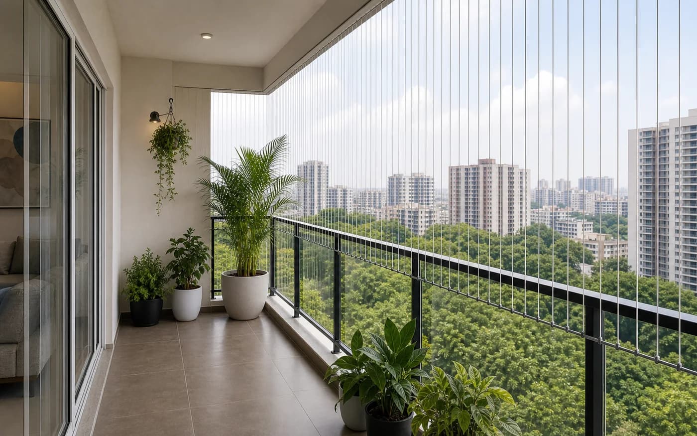 Invisible Grill Premium Facade Finish in Bangalore
