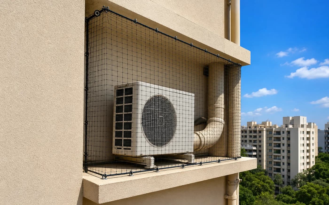 Pigeon Safety Net Ac Ledge in Hyderabad