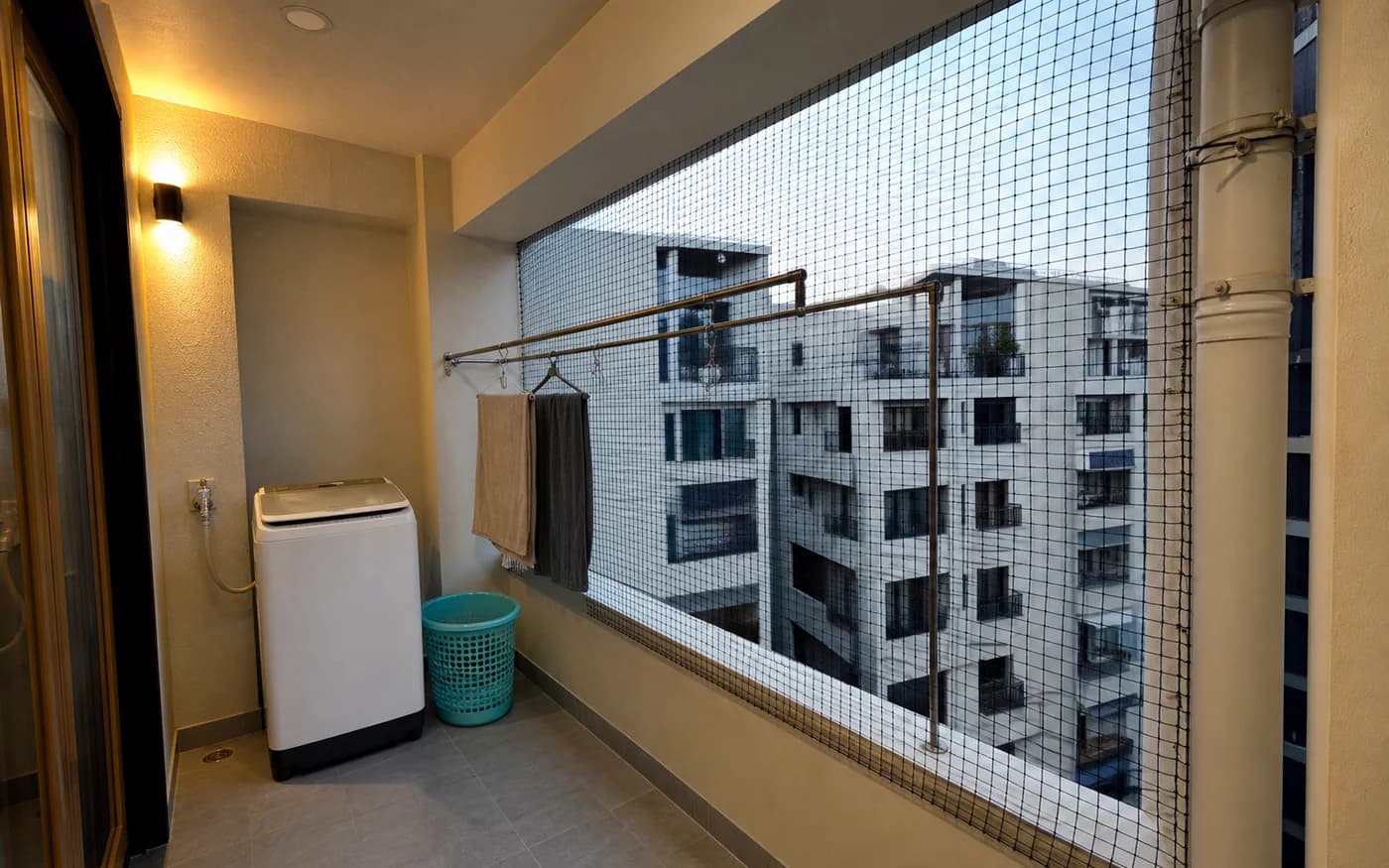 Pigeon Safety Net Utility Balcony in Hyderabad