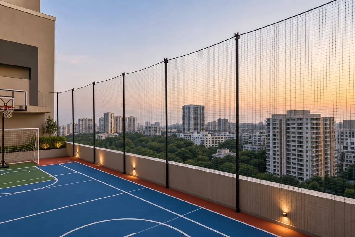 Sports Net Rooftop Podium Court in Hyderabad