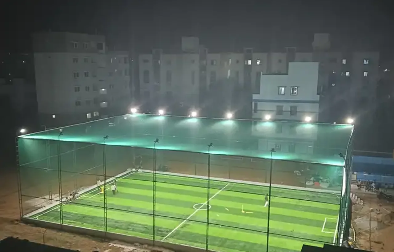 Representative cricket practice nets fit and access reference