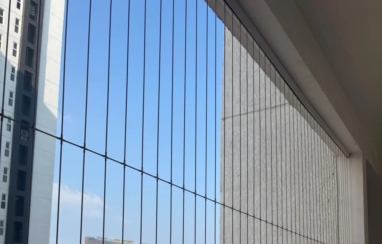 Invisible Grills setup for balconies, ducts, terraces, and open spaces in Vivekananda Nagar, Tirupati