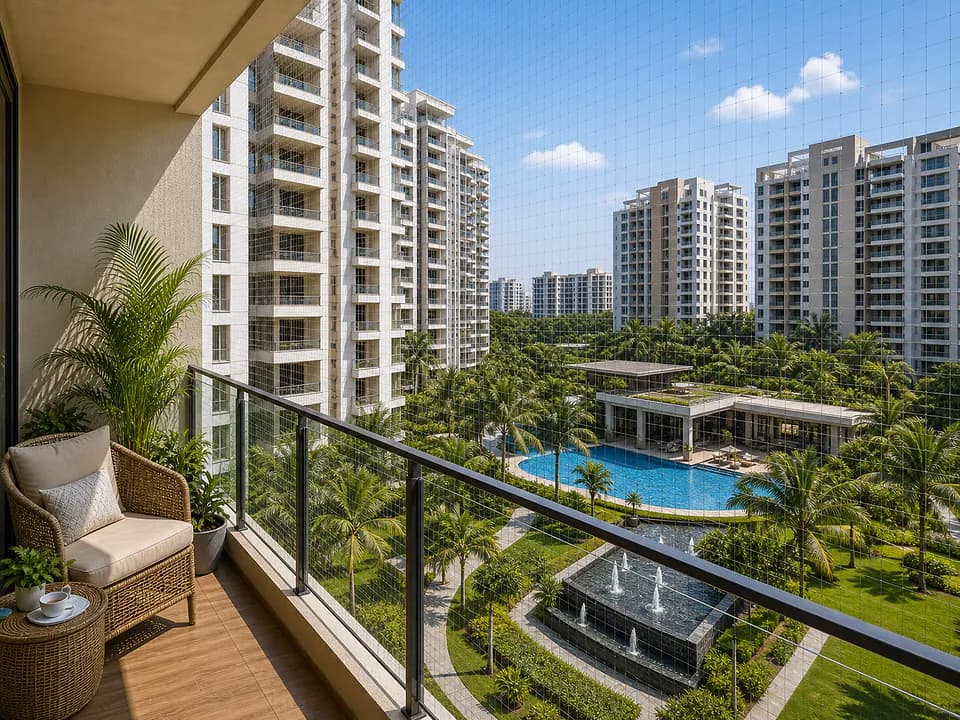 Purva Palm Beach, Hennur Road — safety net visit