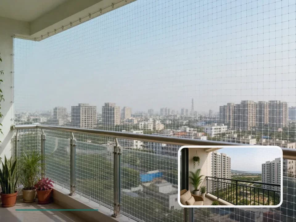 Balcony Safety Nets planning for MVV City in Visakhapatnam