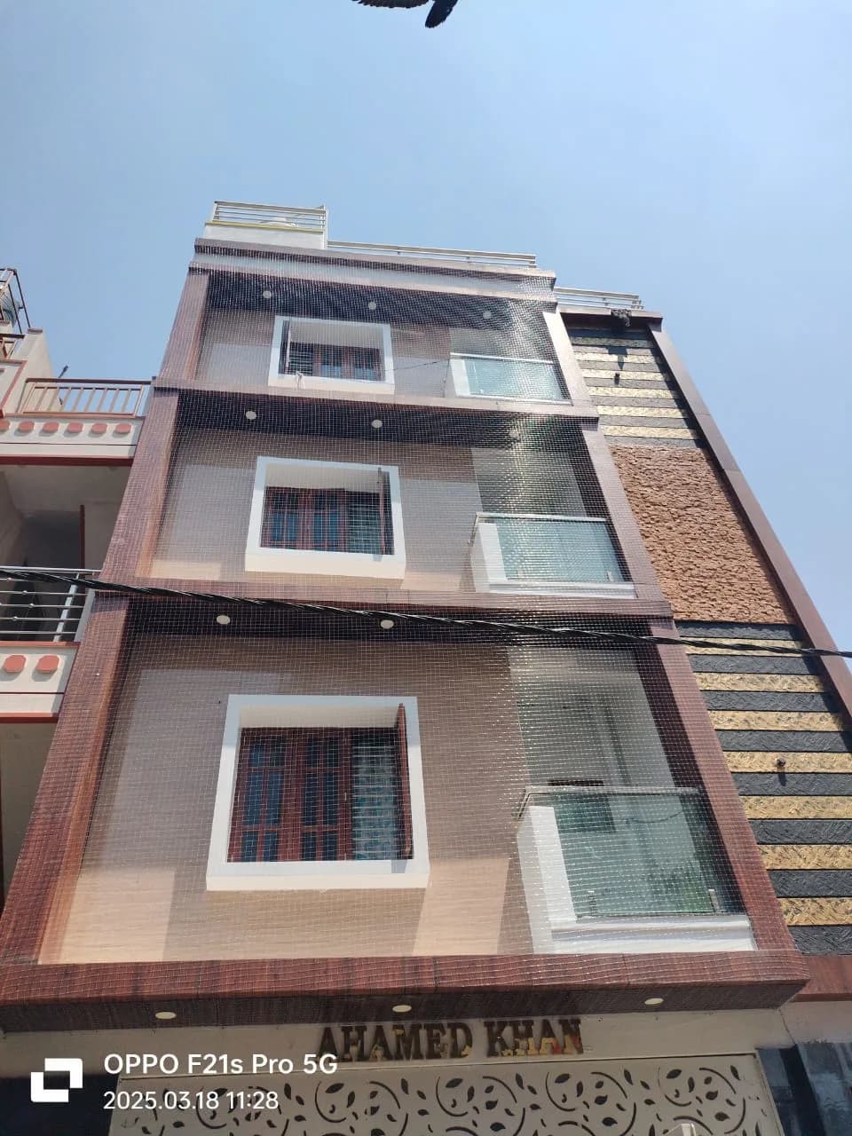 Building Covering Safety Nets