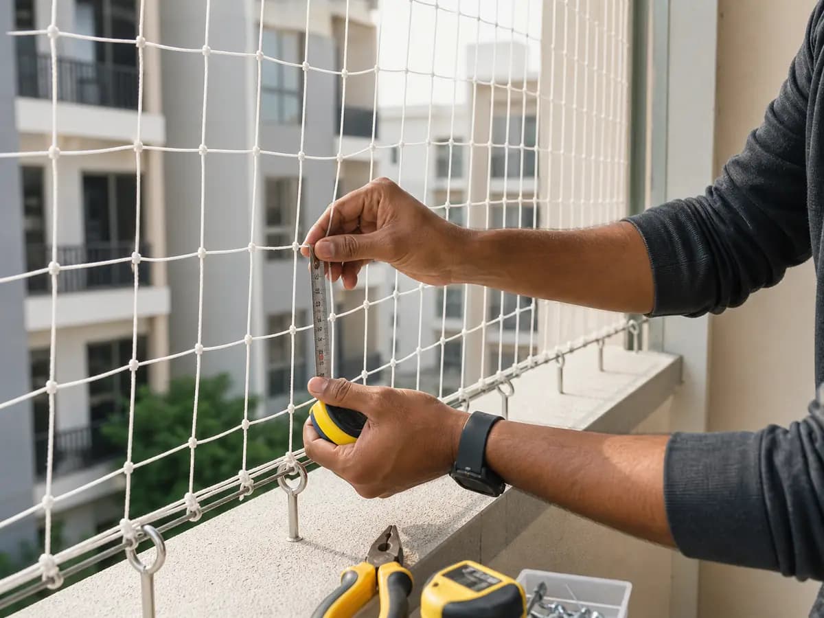 EverSafe Safety Nets quality check for balcony safety net mesh