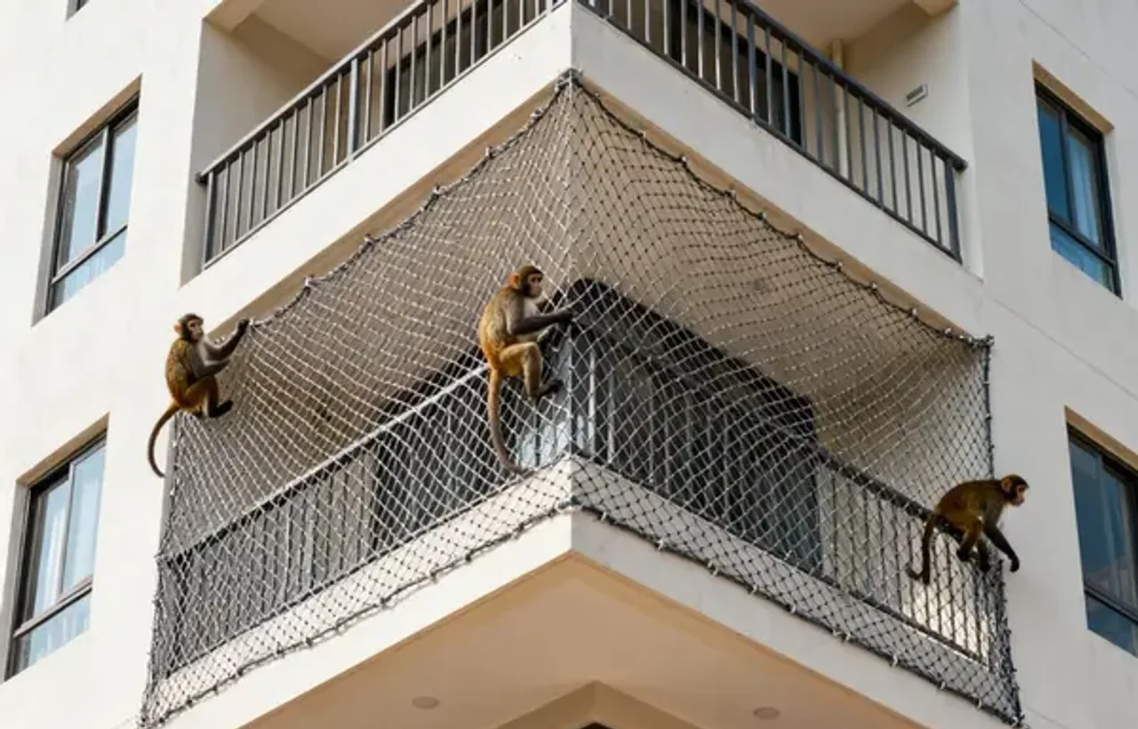 Representative monkey safety nets fit and access reference
