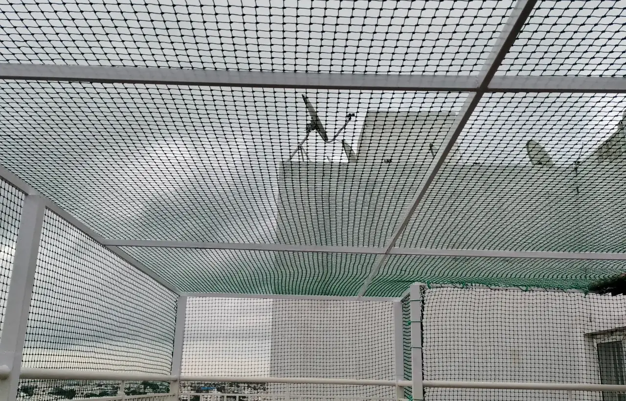 Terrace Safety Nets fitted for a busy upper-floor stretch home in Vyasarpadi, Chennai