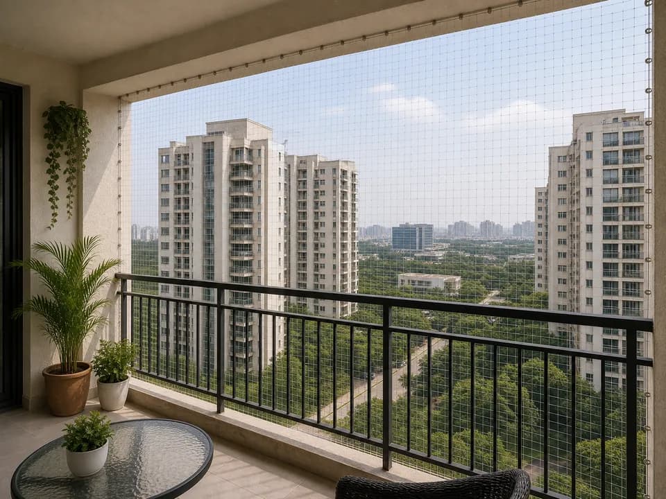 Ramky Towers, Gachibowli — safety net visit