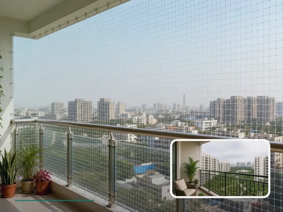 Balcony Safety Nets planning for DLF Garden City in Chennai