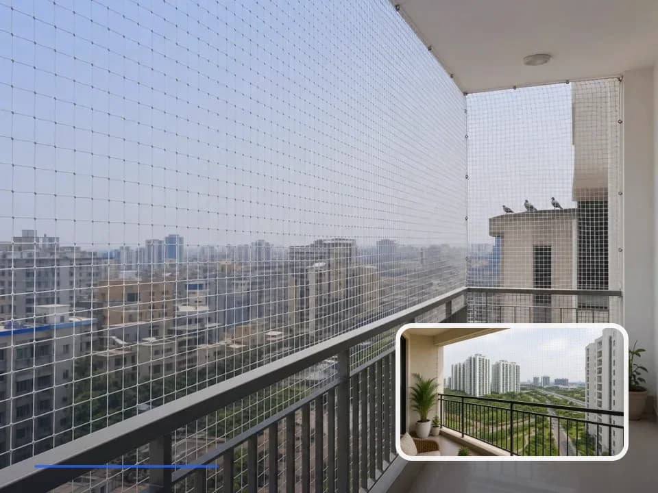 Pigeon Safety Nets planning for Olympia Opaline in Chennai