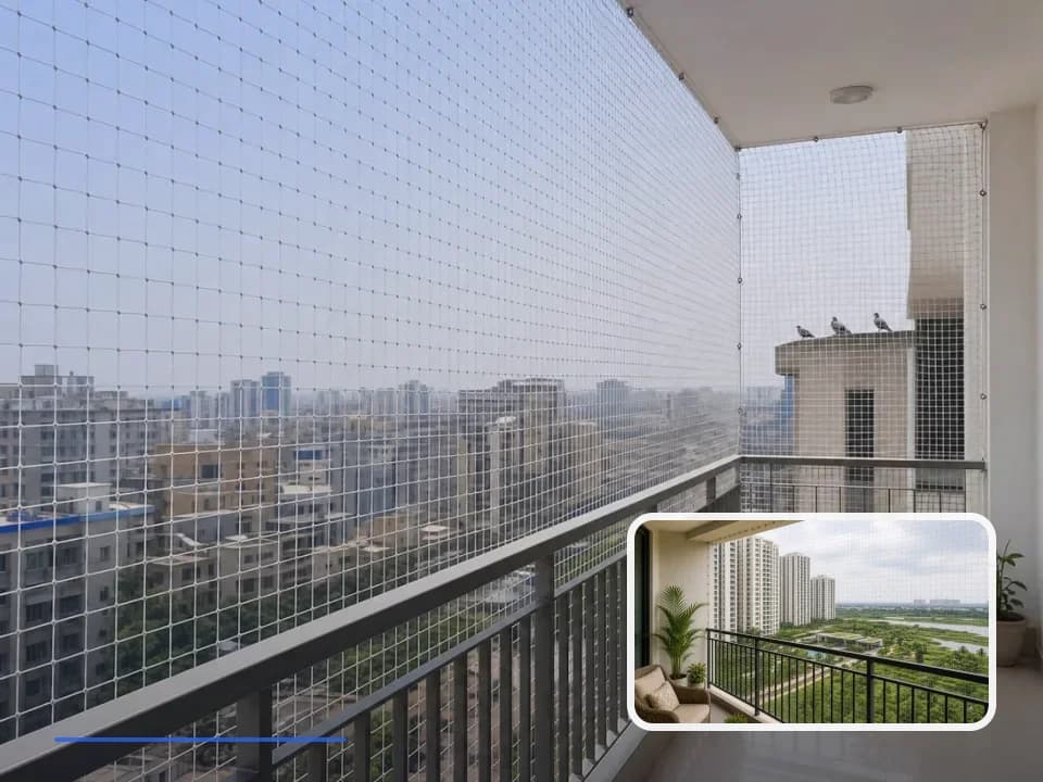 Pigeon Safety Nets planning for Purva Windermere in Chennai