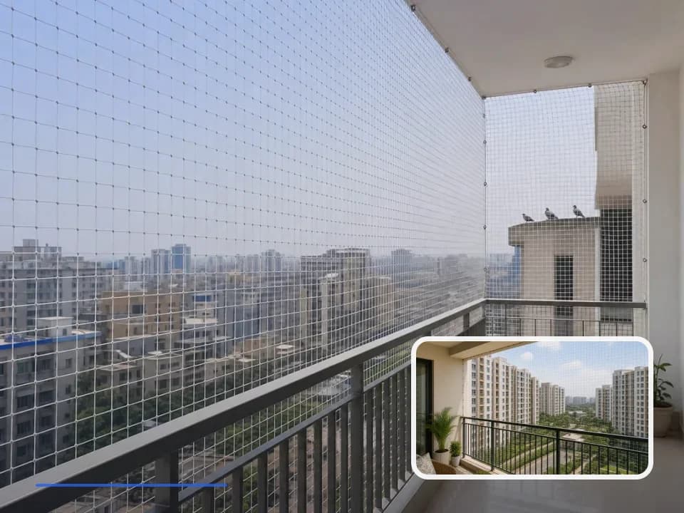 Pigeon Safety Nets planning for Aparna Cyberzone in Hyderabad