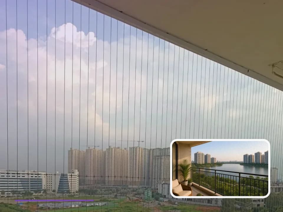 Invisible Grills planning for Aparna Sarovar Grande in Hyderabad