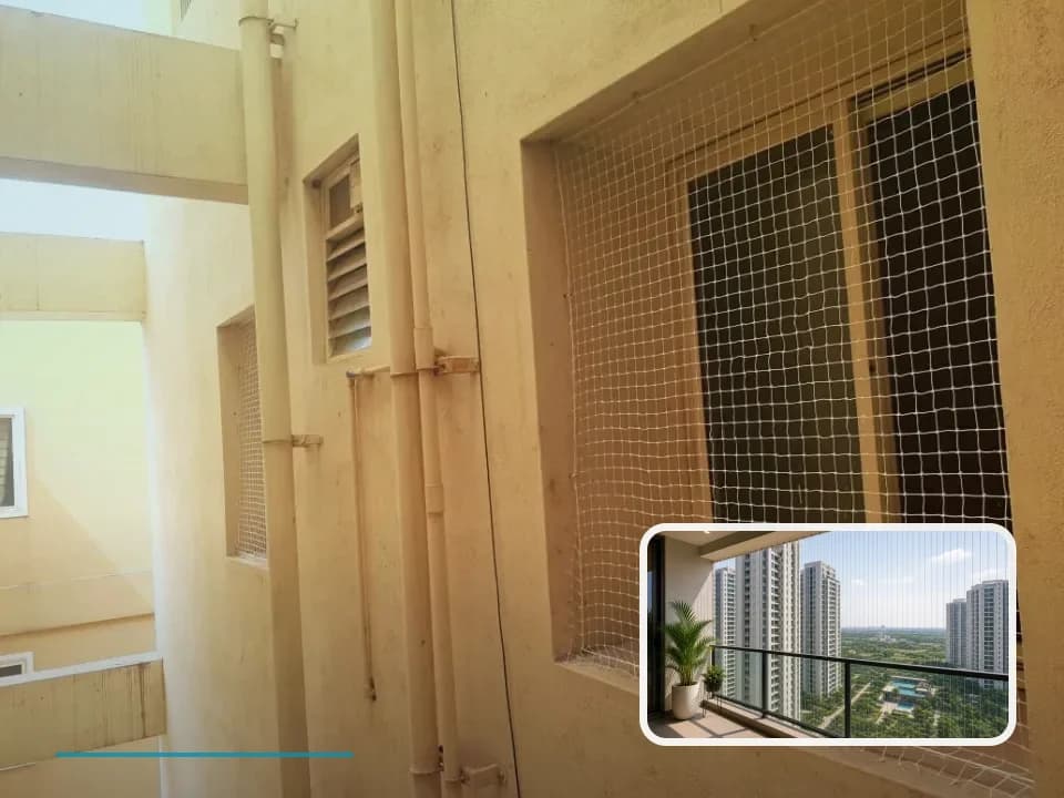 Window Safety Nets planning for Aparna Sarovar Zenith in Hyderabad