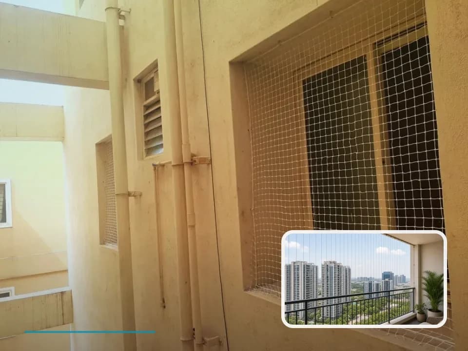 Window Safety Nets planning for My Home Vihanga in Hyderabad
