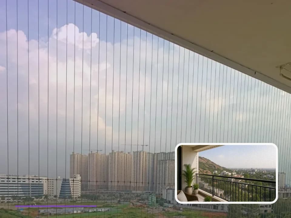 Invisible Grills planning for Apace Hill View County in Vijayawada