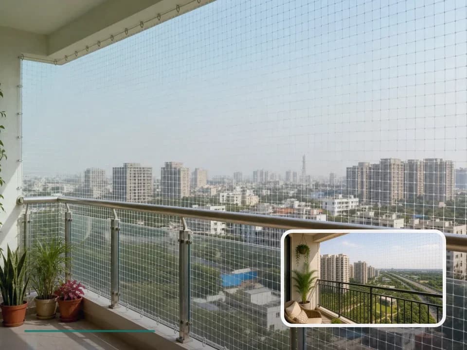 Balcony Safety Nets planning for SKT Sai Vasudha in Vijayawada