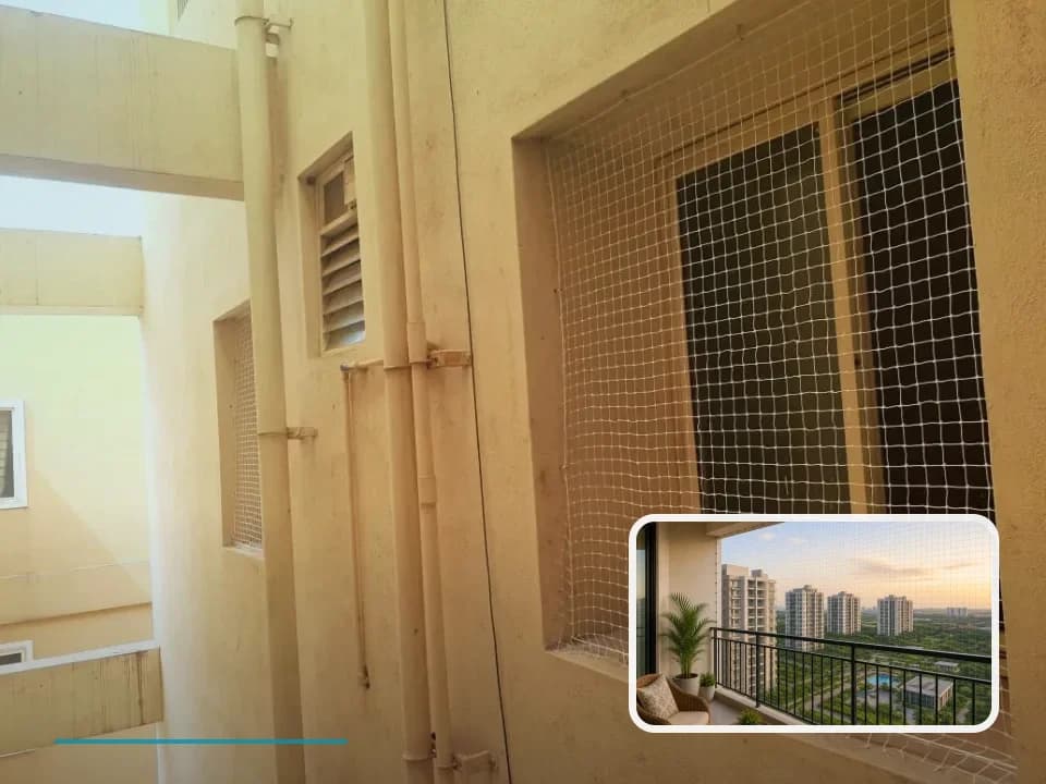 Window Safety Nets planning for The Park Vue in Vijayawada