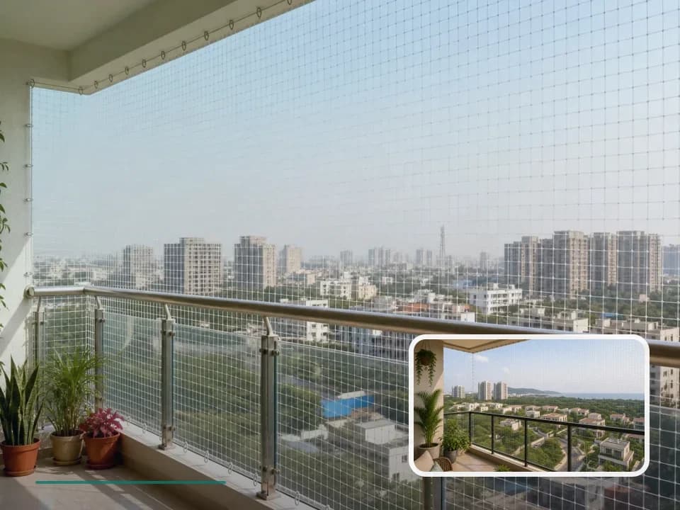 Balcony Safety Nets planning for Novus Florence Village in Visakhapatnam