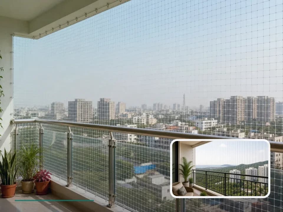 Balcony Safety Nets planning for Panorama Hills in Visakhapatnam