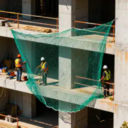 Construction Nets sample finish by EverSafe Safety Nets