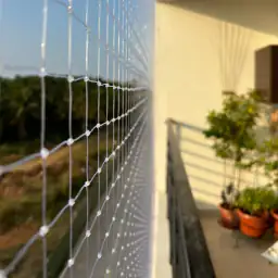 Transparent Nets sample finish by EverSafe Safety Nets