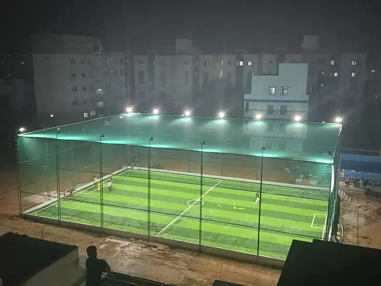 Cricket Practice Nets installation for Solur homes in Bangalore