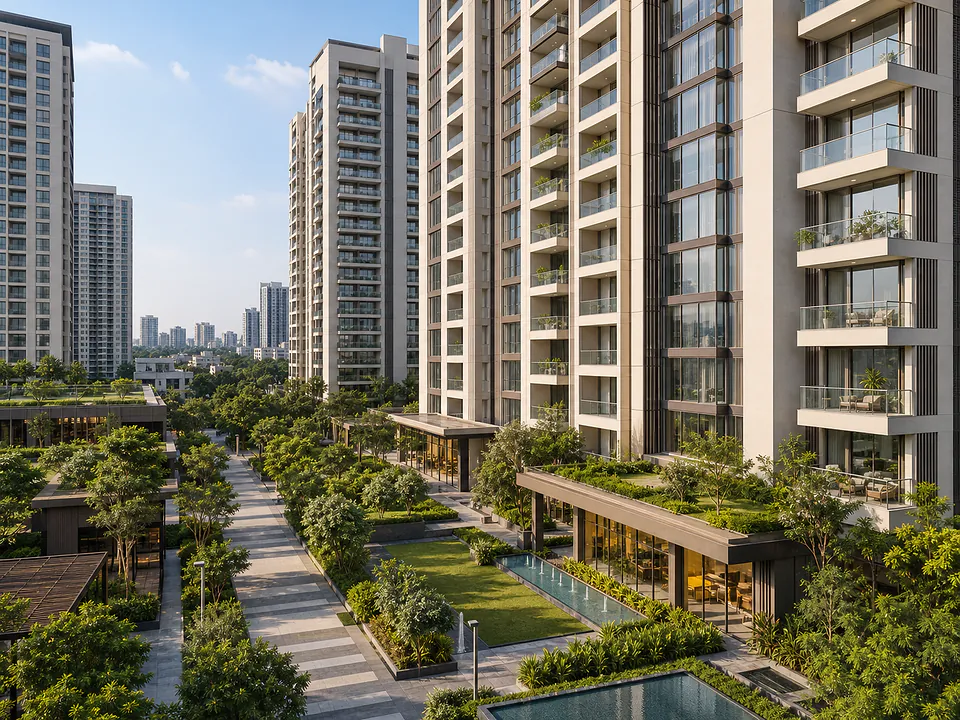 Premium mixed-use gated community towers in Rajajinagar, Bangalore